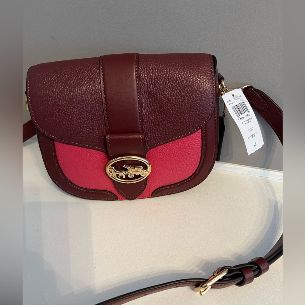Coach Leather Saddle Cross Body Bag